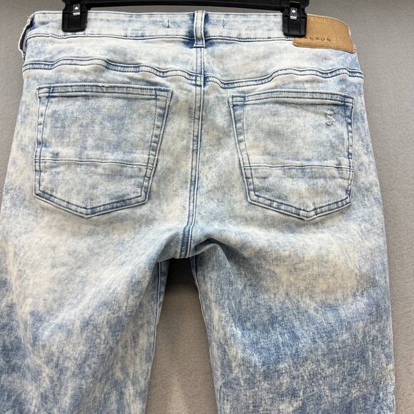 Pacsun Stacked Skinny Jeans Distressed Acid Wash Women's Size 30x32 - Picture 10 of 15